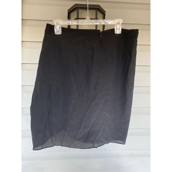 Derek Lam NWT Sarong Skirt in Black Italian 100% Silk, Size 8, MSRP $890 - Picture 5 of 10